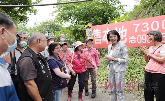 南投縣長許淑華會勘中寮鄉 將花費1400萬改善多處道路