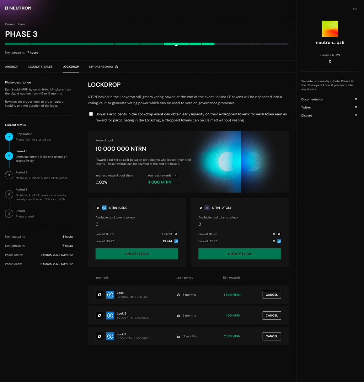一文了解Cosmos 生態首個消費者鏈Neutron 的空投規則