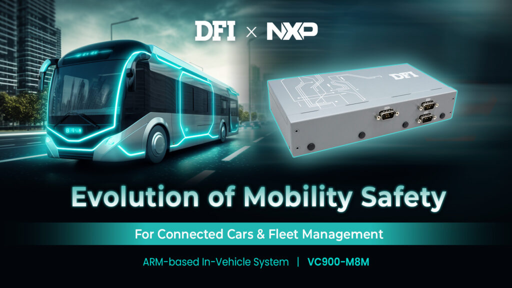 友通資訊推出最新搭載NXP i.MX8M處理器的低功耗節能車載系統VC900-M8M,內建6軸感測器(IMU),有助於車隊管理員管理駕駛行為、運動感測、急煞車和衝擊偵測