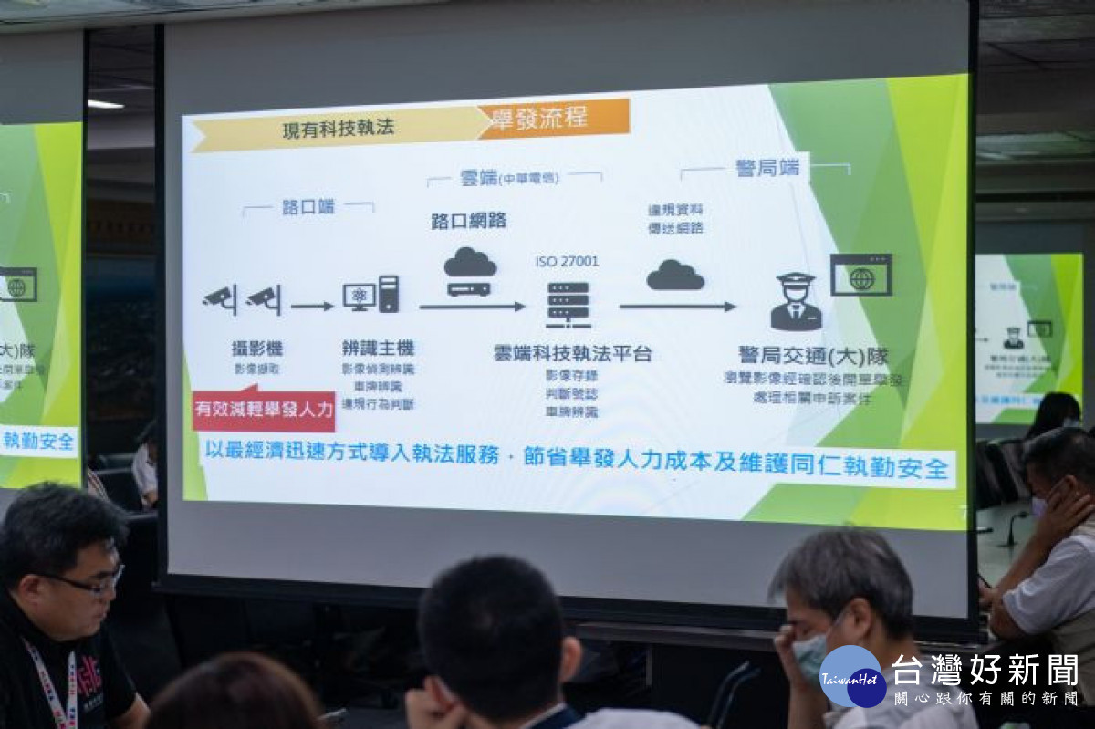 警察局同仁進行「科技執法中心」專題報告 警察局同仁進行「科技執法中心」專題報告。<br /><br />