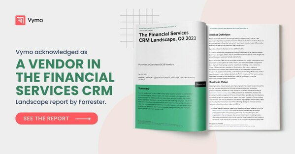 獨立研究公司認可 Vymo 為傑出金融服務 CRM
