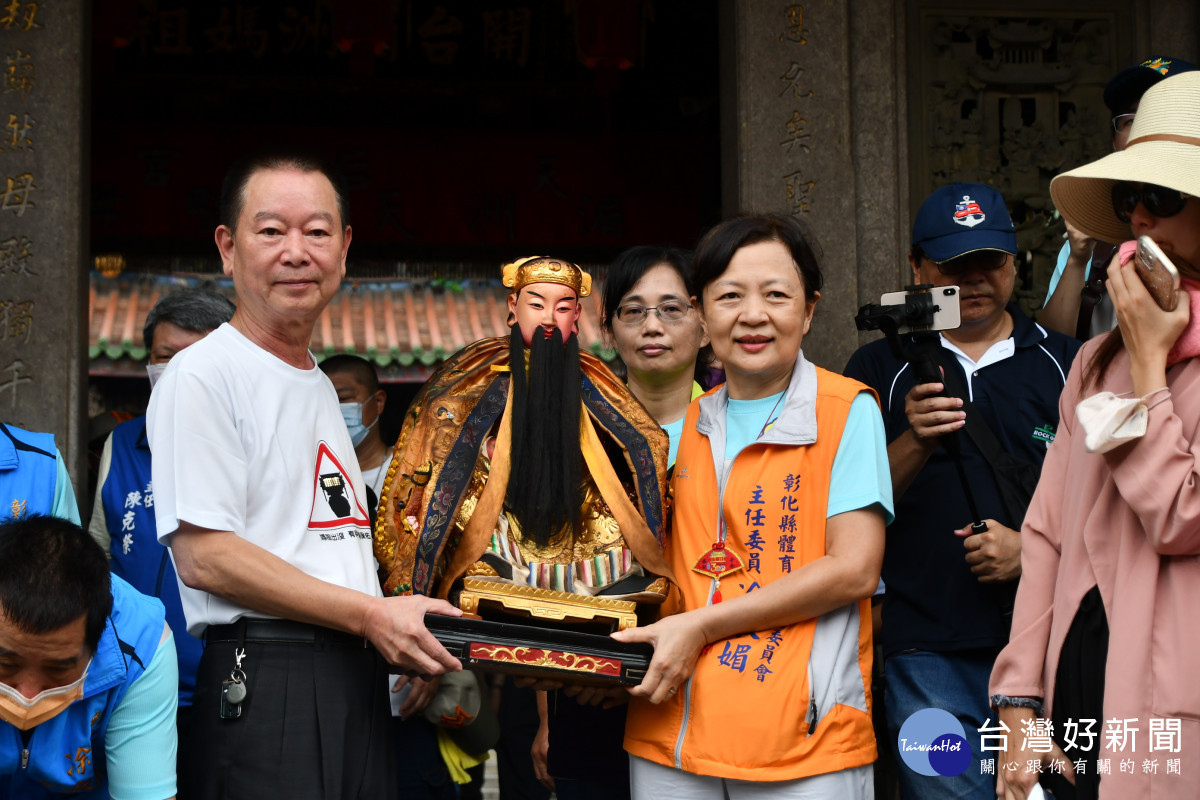 鹿港天后宮水僊尊王。圖/記者鄧富珍攝