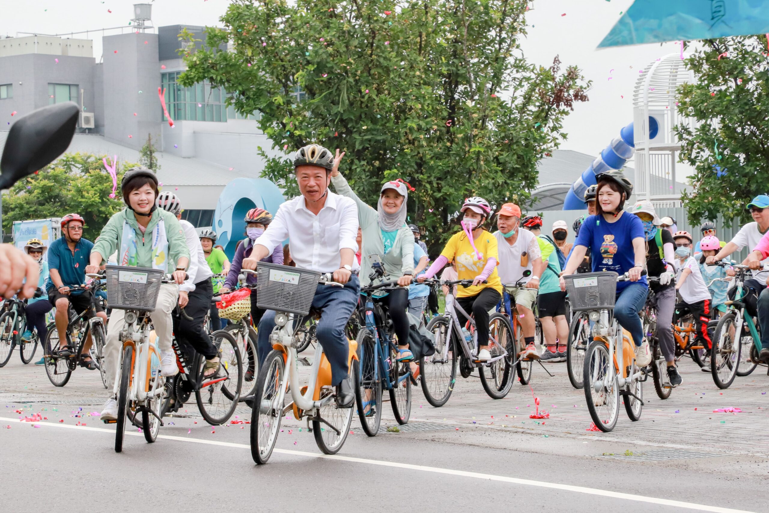 騎自行車跨越北迴歸線 嘉義縣水上騎跡歡聲不斷 騎自行車跨越北迴歸線 嘉義縣水上騎跡歡聲不斷
