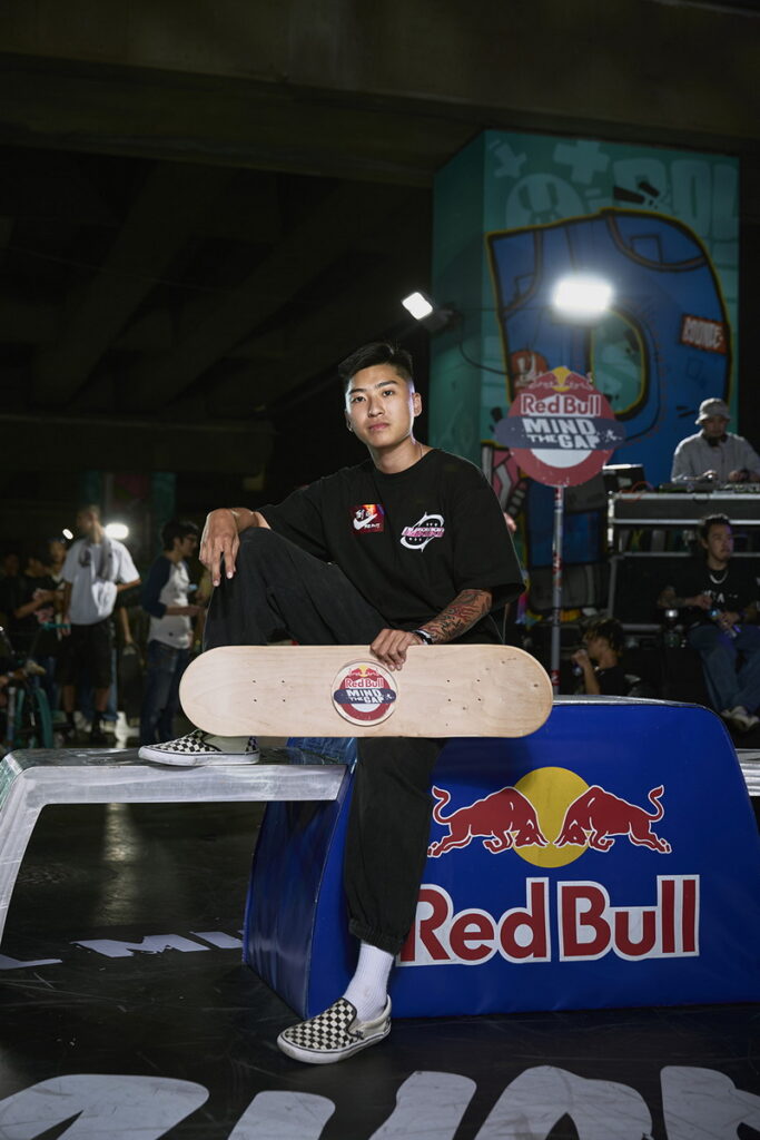 Red Bull Mind the Gap由滑板好手曹仕勳二度獲冠，也贏得到法國Red Bull Bowl Rippers的觀摩機會，將與世界滑板好手交流