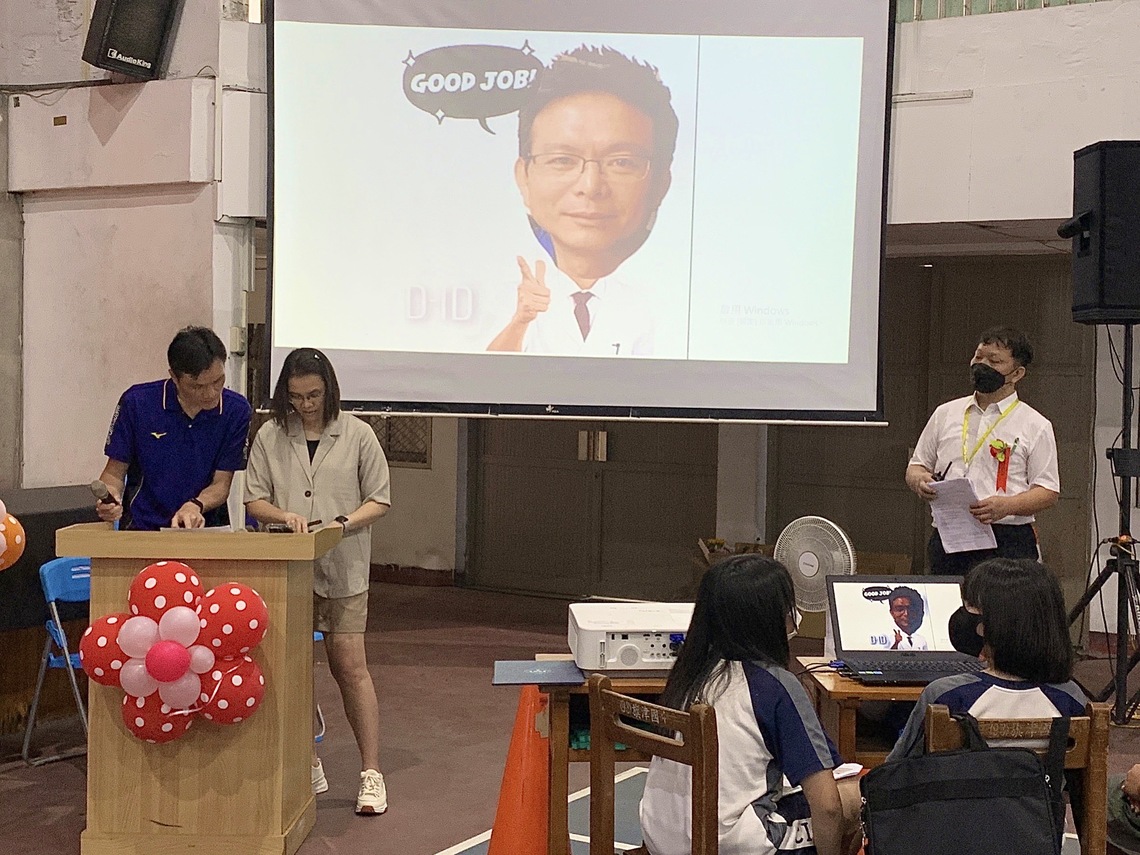 漾新聞|畢業季趕搭AI熱潮 高市兩校推出「校長虛擬替身」勉勵畢業生