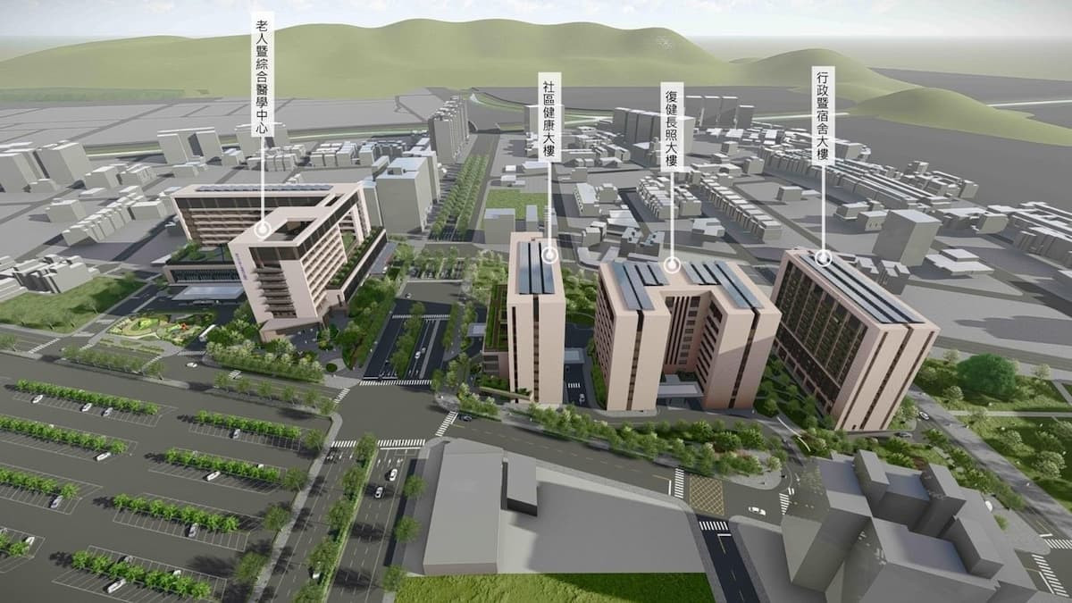 台中首座市立醫院預計2025年底完工營運。