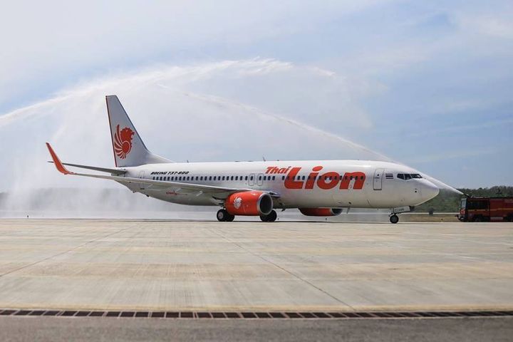 7月份將迎來「花蓮-泰國曼谷」直航對飛(泰國獅子航空 Thai Lion Air-波音B737-800資料照)。 圖:花蓮縣政府觀光處/提供