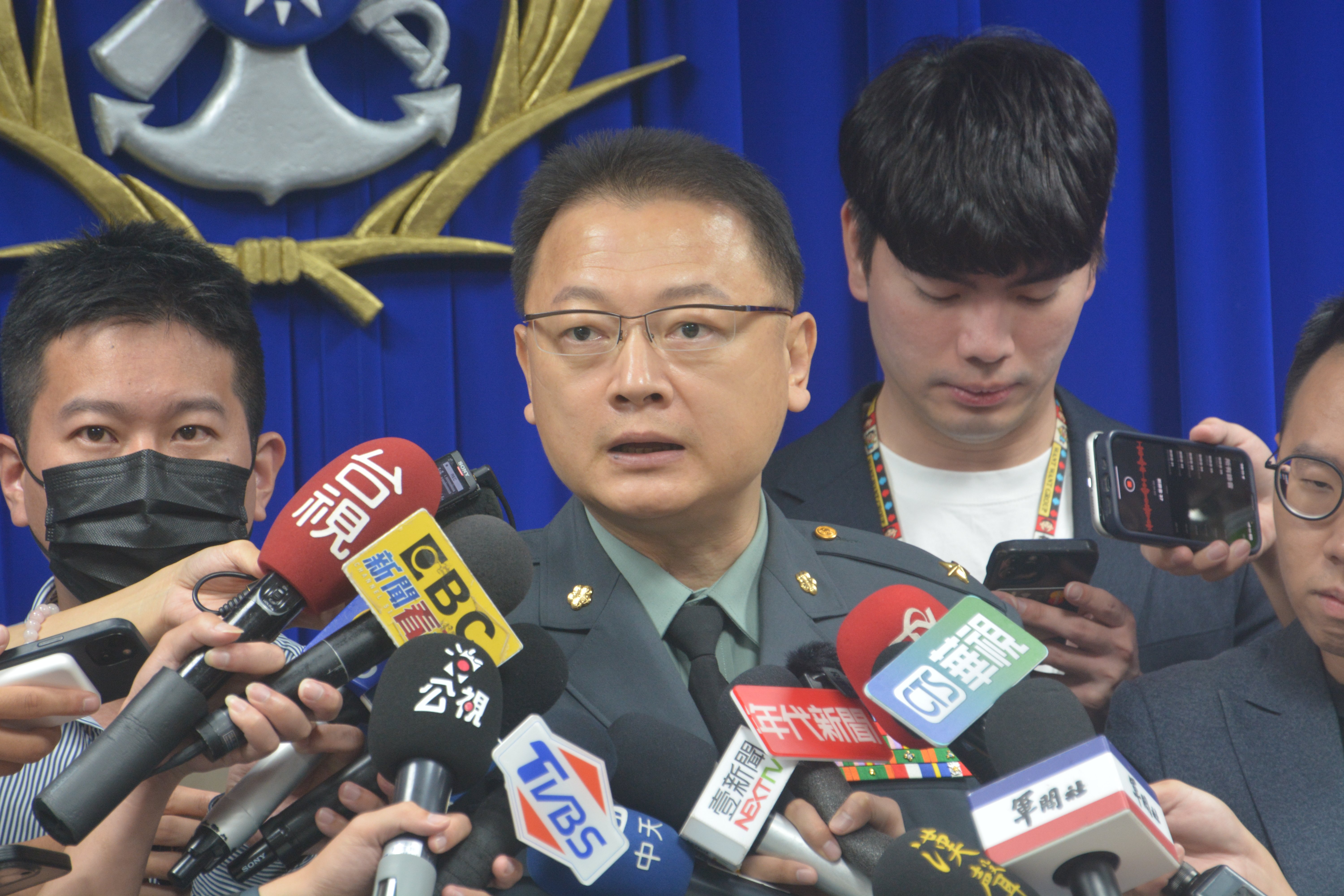 國軍將在桃園國際機場舉行實兵攻防,國防部發言人孫立方表示,將對民眾影響降到最低。王烱華攝