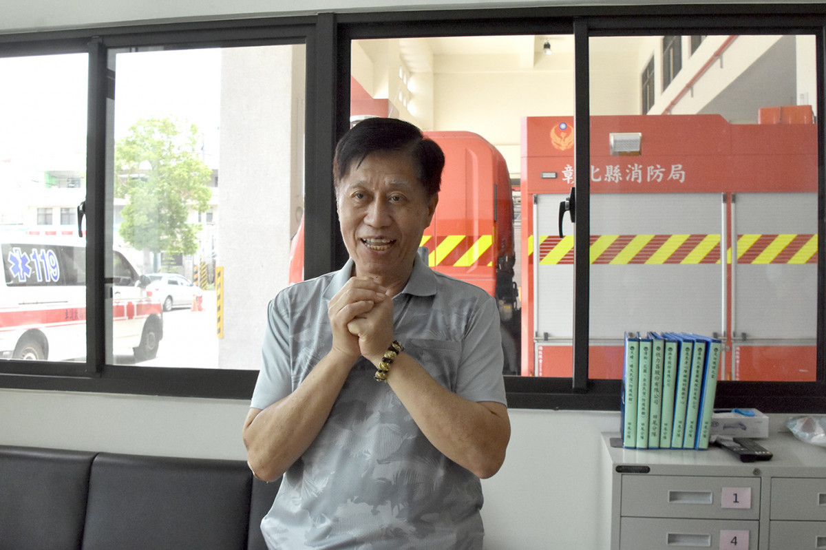 劉男表示,從發病到出院,什麼都不知道!幸好有消防隊、醫療團隊及朋友救治他。圖/彰基醫院提供