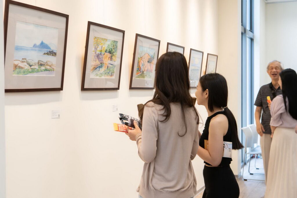 桂冠集國會長王正明畫展 【遊戲人間】 主題 【約會】。2