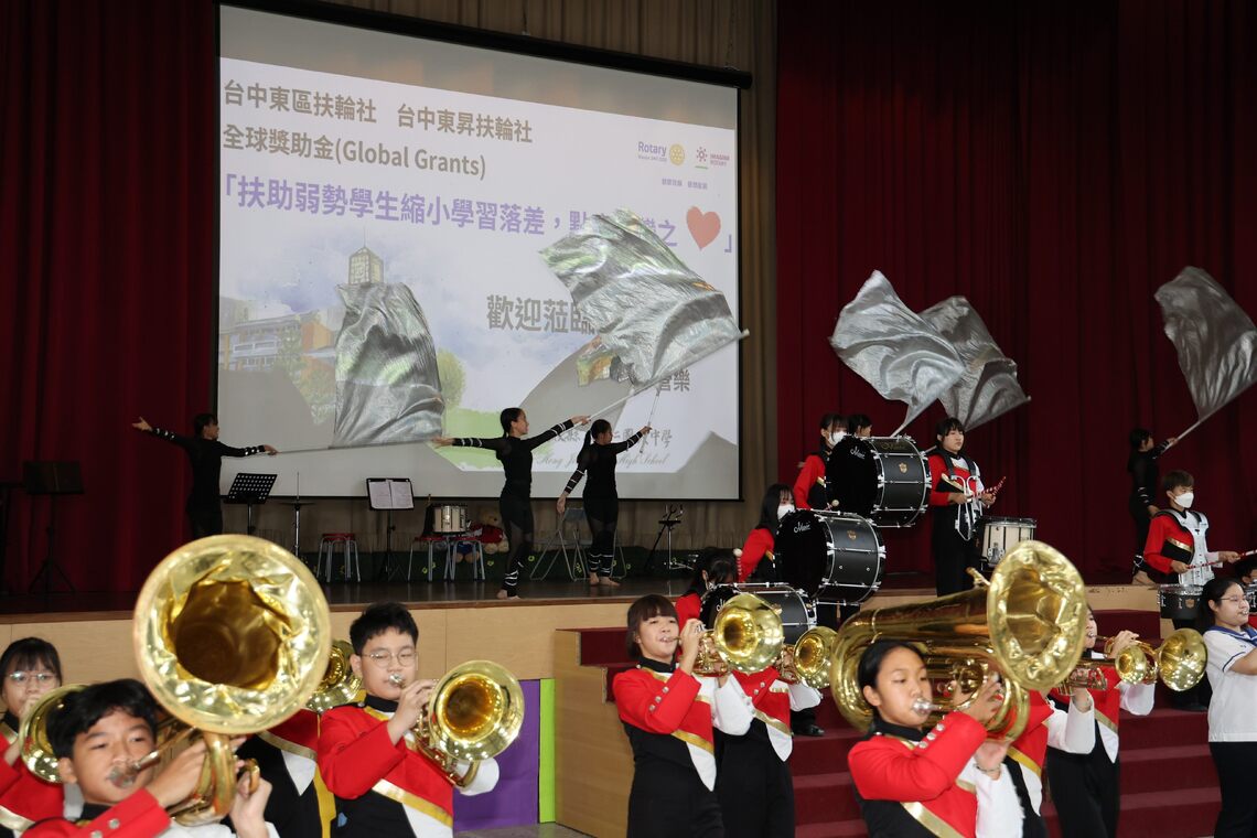 南投宏仁國中與台中東區扶輪社全球獎助金計畫啟動