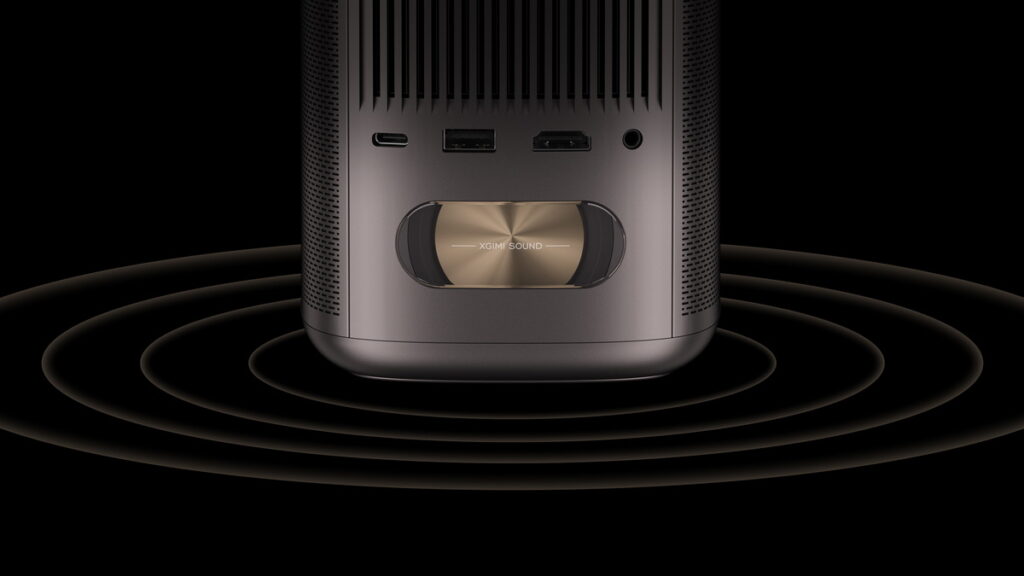 XGIMI MoGo 2 Pro機身背面透明低音振膜窗口,好聲音看得見!