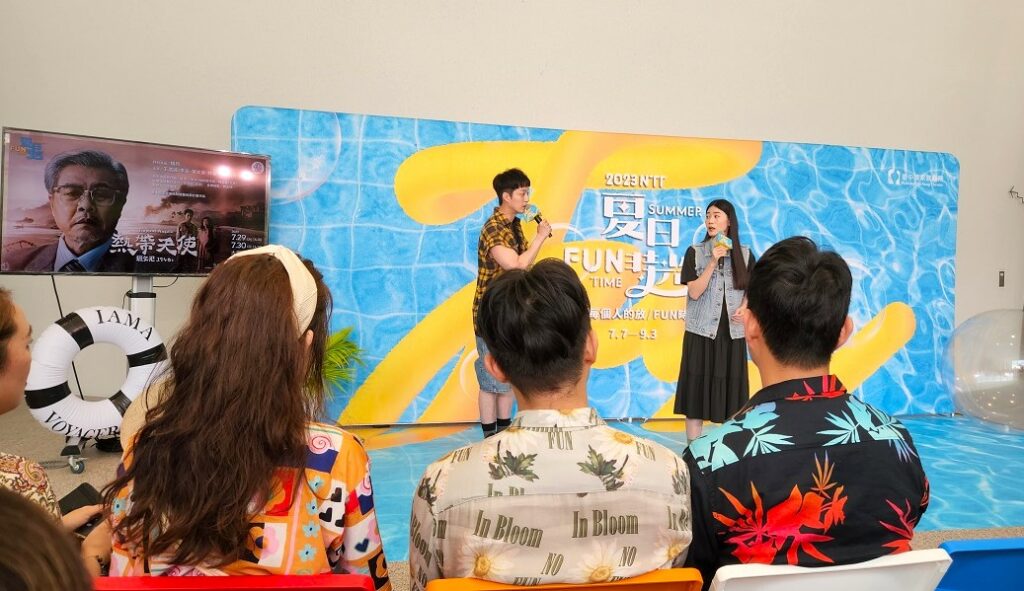 演員李曼＆于浩威，現場精彩段落演出音樂劇《熱帶天使》獵女犯1940s（圖/陳惠玲攝影）