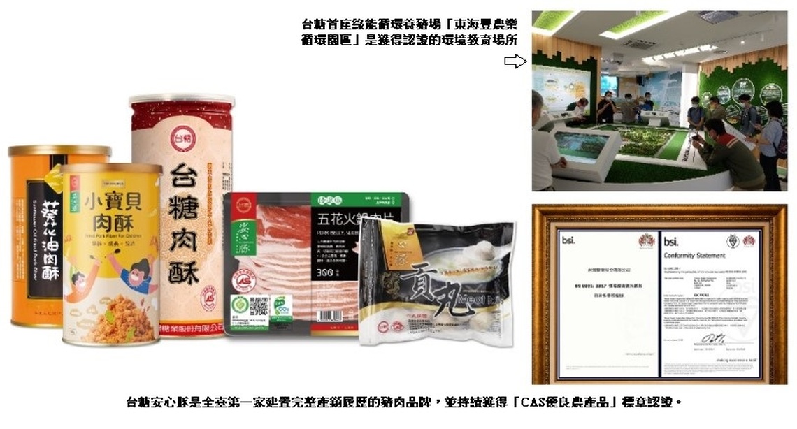 台糖安心豚引領綠能循環潮流 蟬聯CAS優良農產品認證