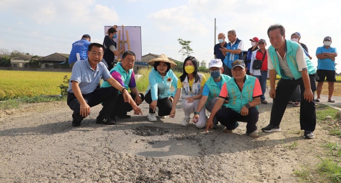 縣府自籌1708萬經費修繕農水路及道路 張麗善:維護農民、居民行車安全