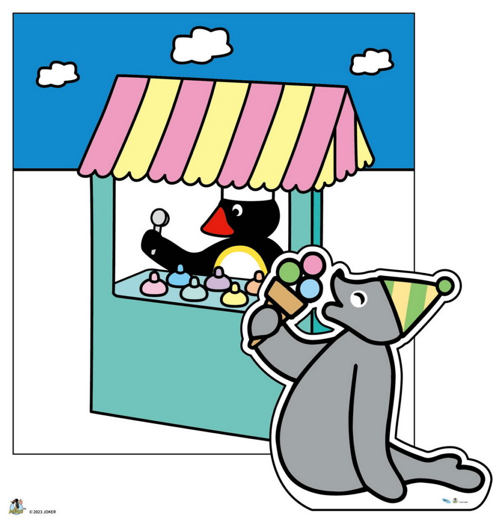 企鵝冰淇淋店開張