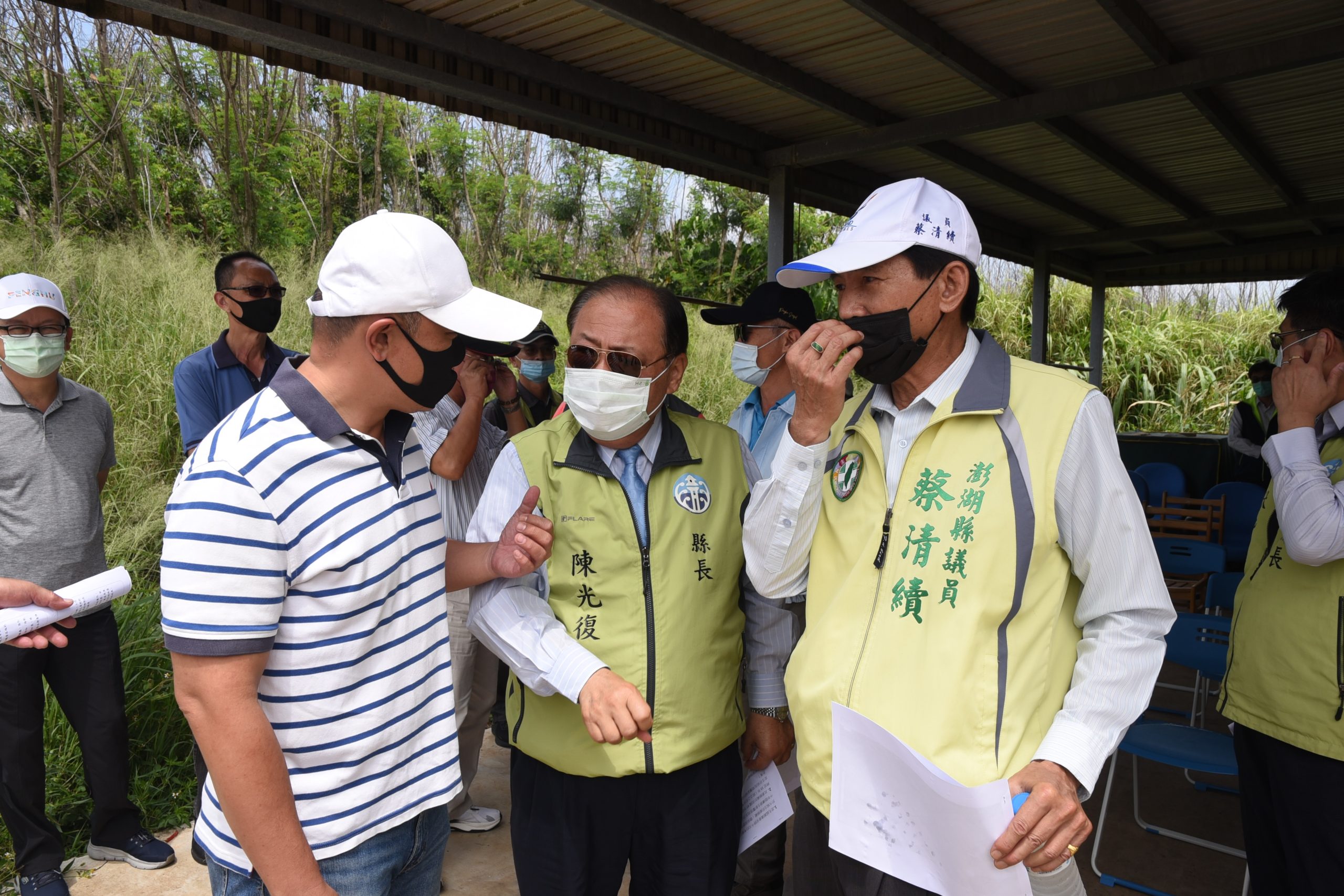 澎縣府及議會赴湖西考察地方建設　解決鄉親環保、道路、休憩環境