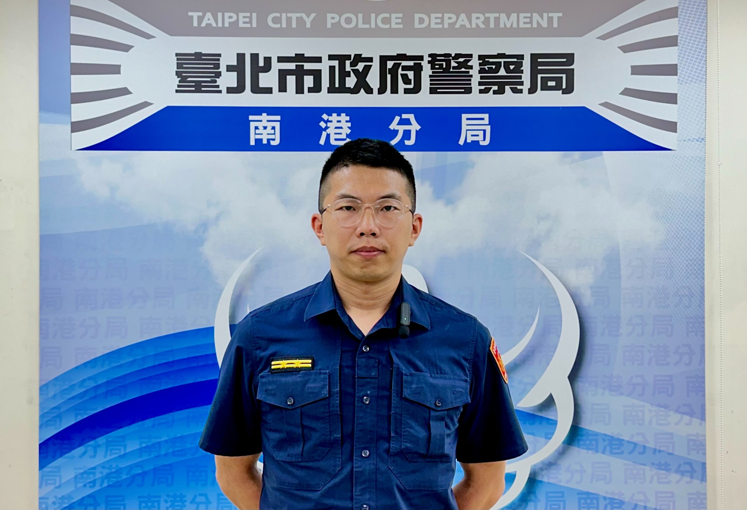 玉成派出所所長蔡維哲說明畫面。