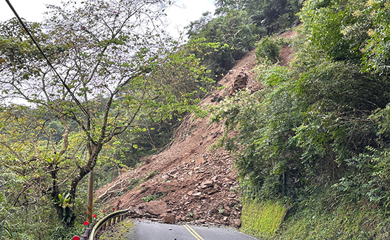 太平山今(12)晨區內道路邊坡坍方暫休園 蹦蹦車新車啟程活動被迫順延