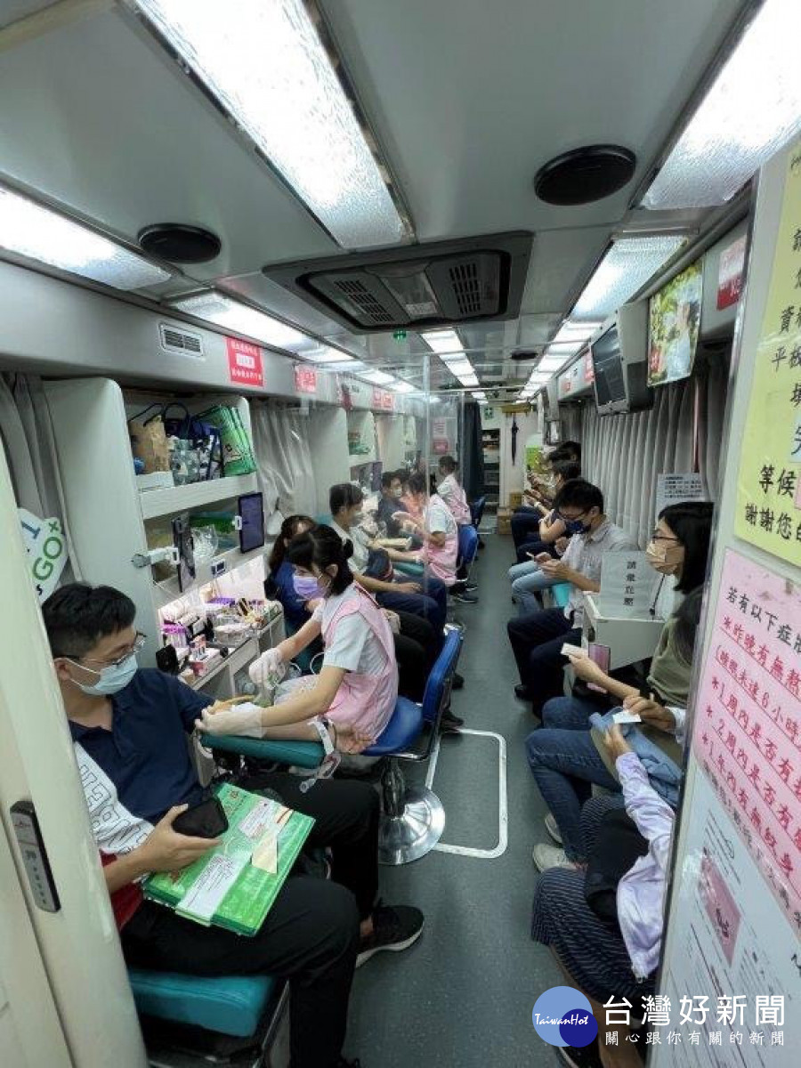 雲林縣警局響應警政署捐血活動,計捐出801袋熱血,約20萬C.C捐血量/雲林縣警局提供