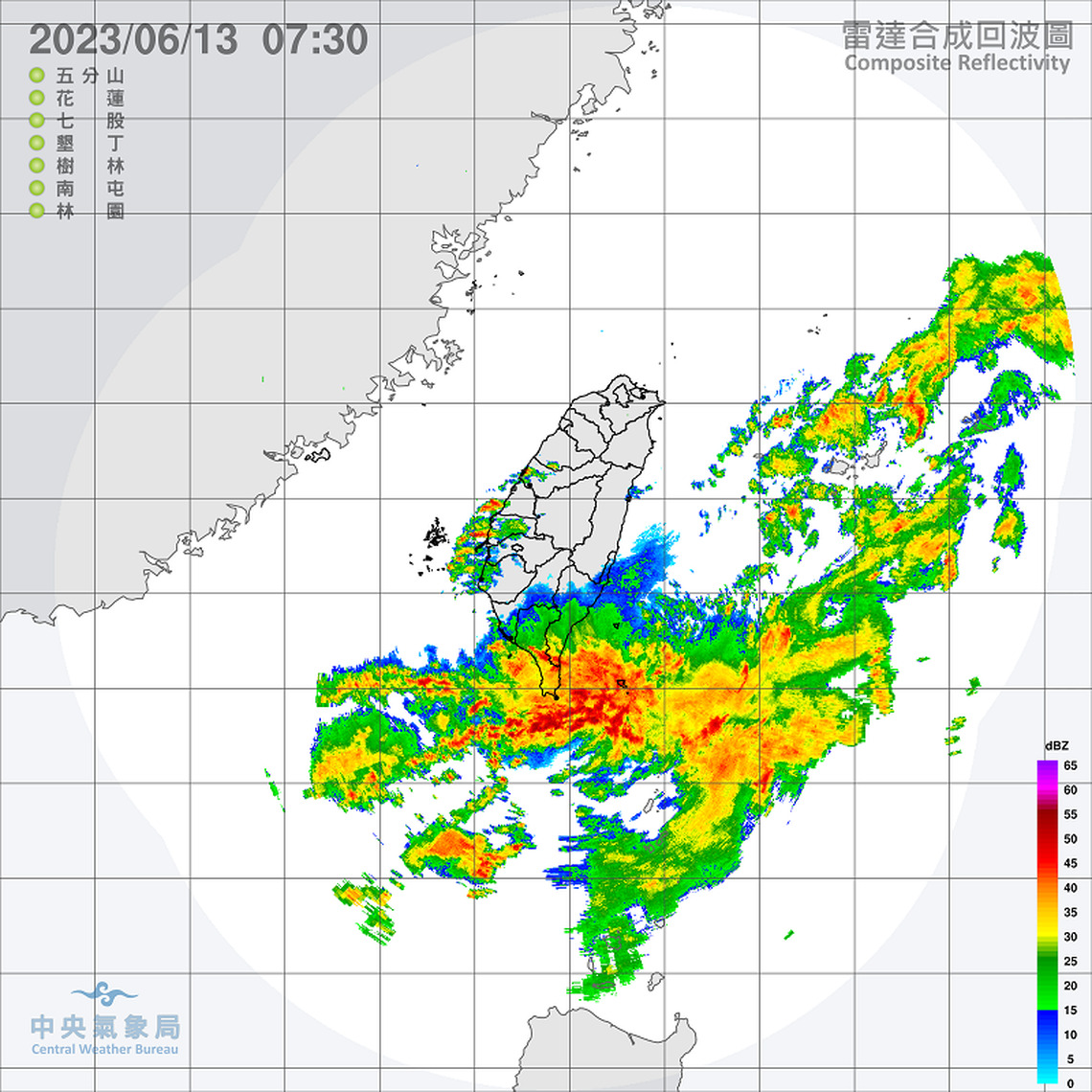 滯留鋒面徘徊 易有短延時強降雨 高屏、臺東有局部大雨或豪雨