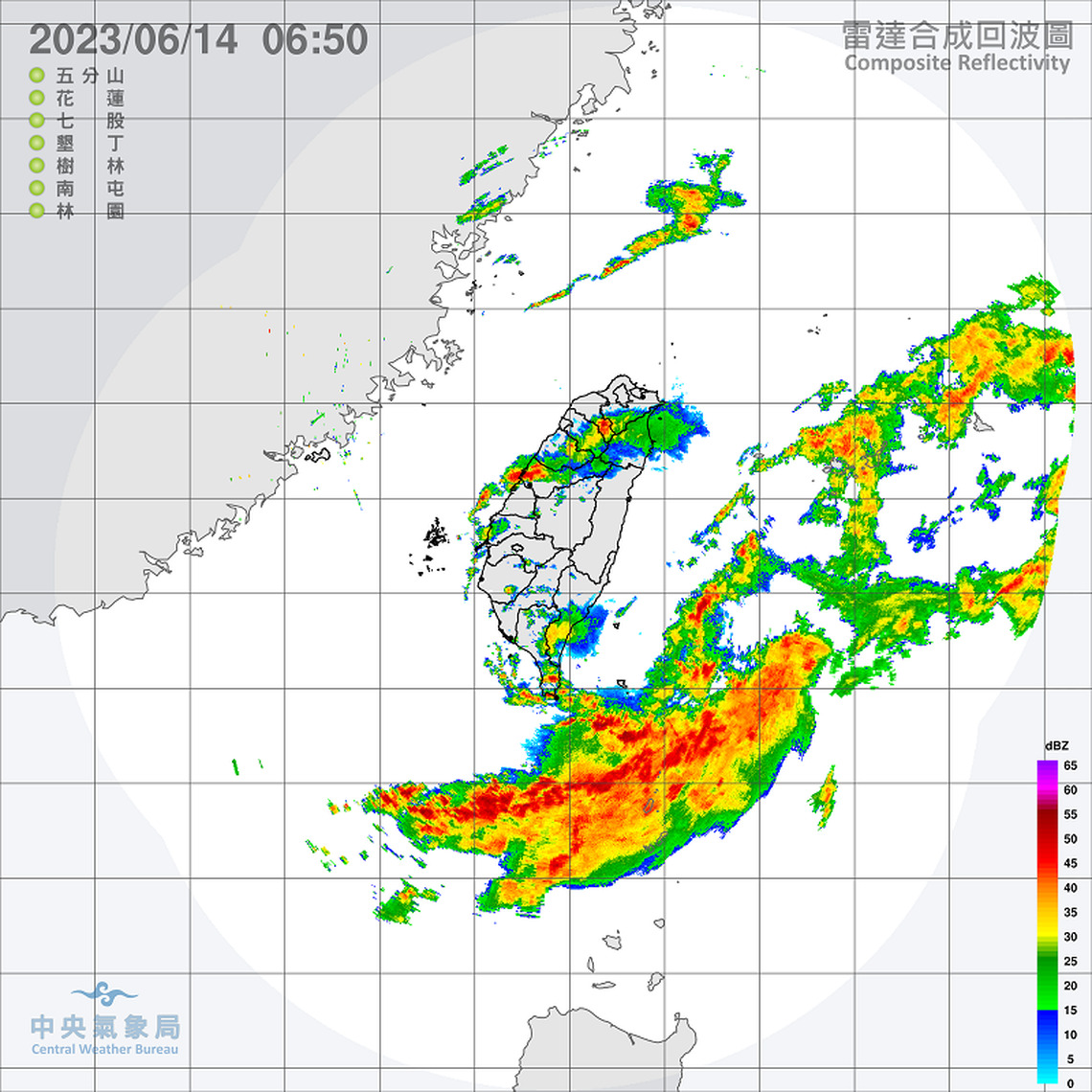 鋒面滯留 南部、東南部地區天氣不穩 午後留意局部短延時強降雨
