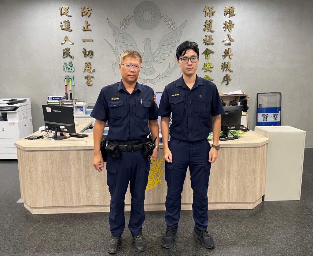 士林分局社子派出所警員陳立凱、應傑