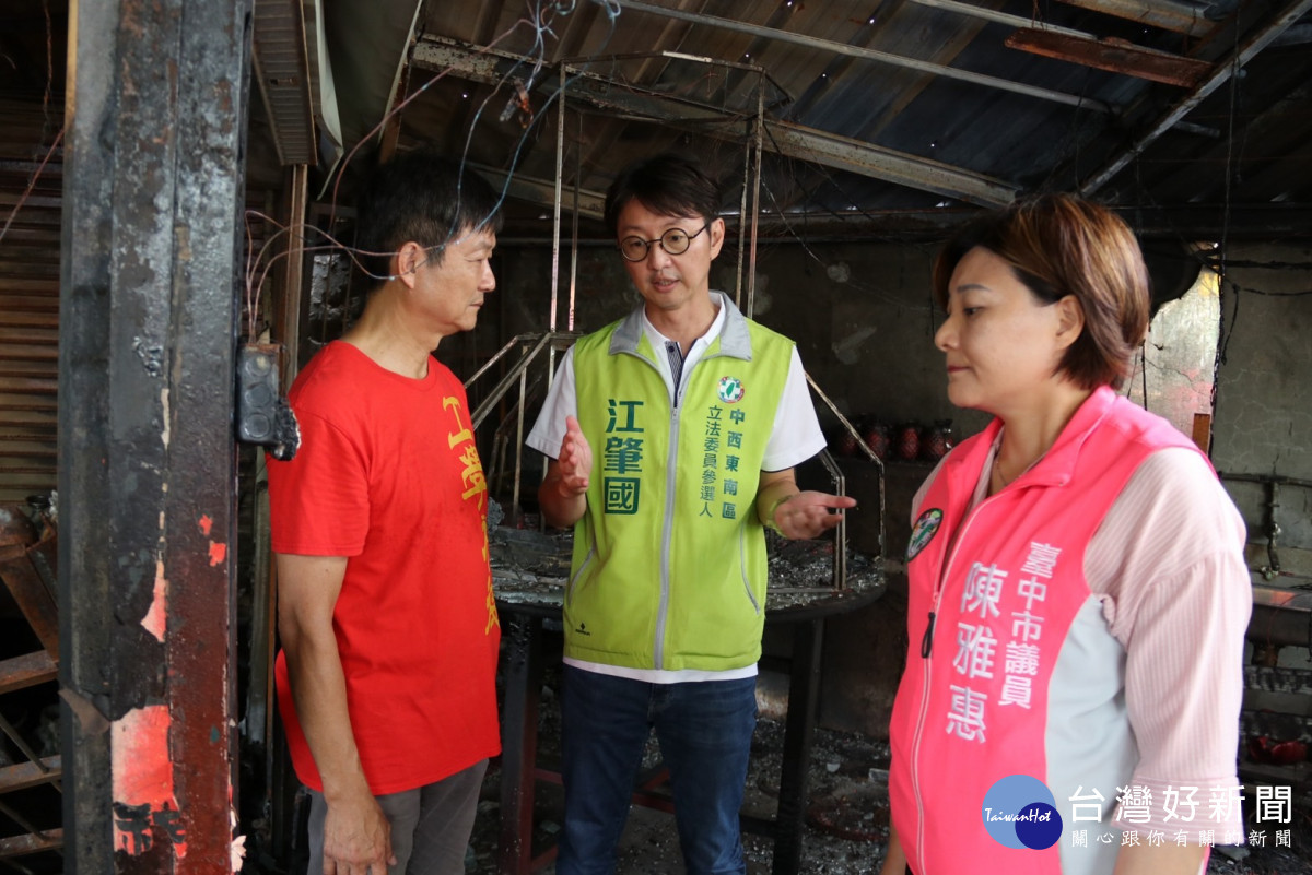 江肇國陳雅惠兩議員關心福德祠重建問題