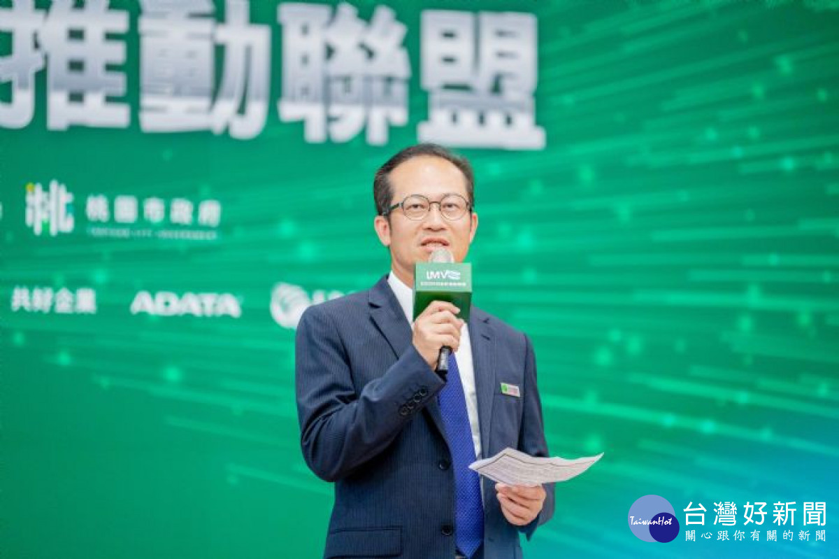 佳世達科技股份有限公司永續長林旺賜致詞。<br /><br />