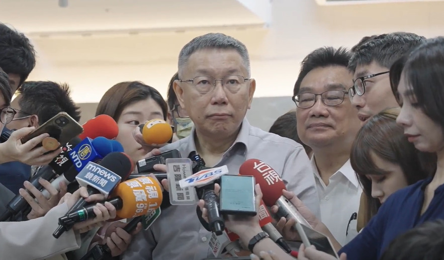 參訪基隆會小英之友會會長 柯文哲:產業發展有分藍綠? 268 民眾黨總統參選人柯文哲。(民眾黨提供)