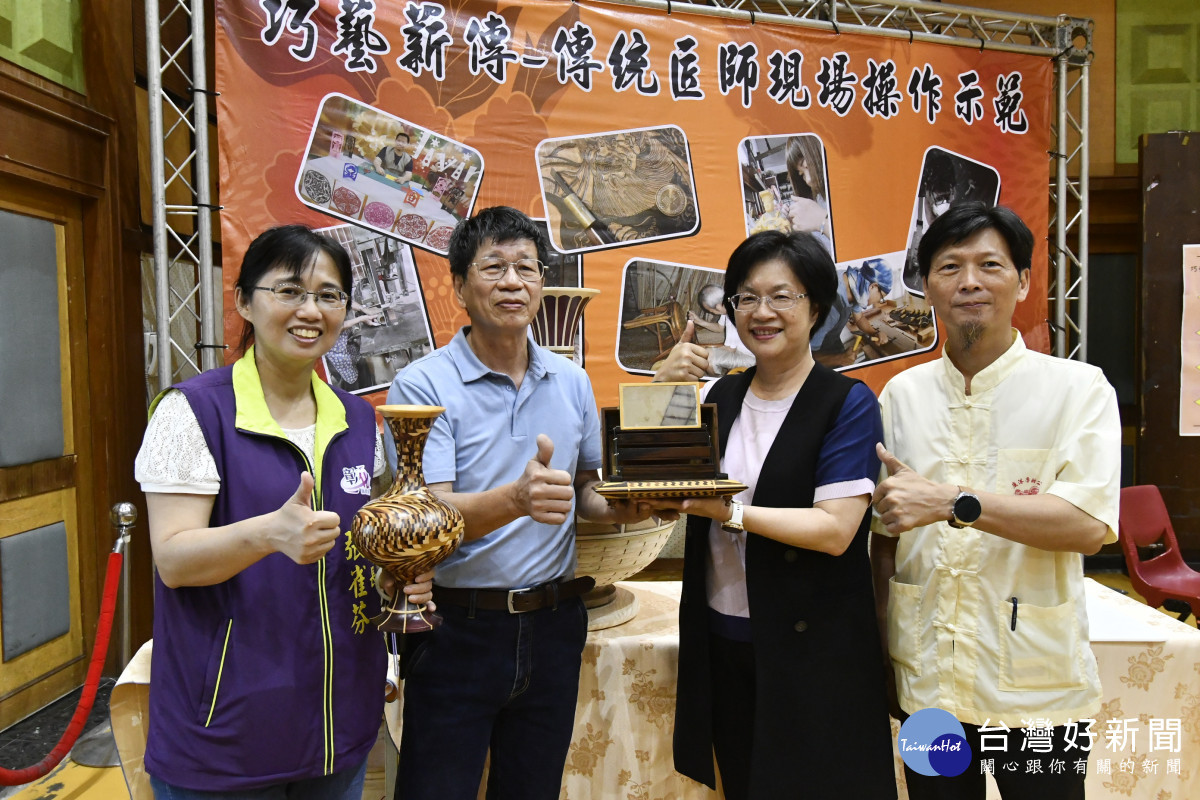鹿港魯班公宴即日起至25日在鹿港勞動學苑展出。圖/記者鄧富珍翻攝