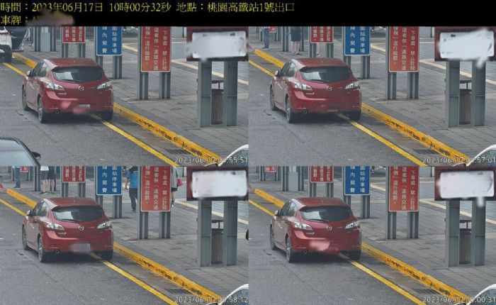 高鐵桃園站違停科技執法首週取締627件,違停下降41%。