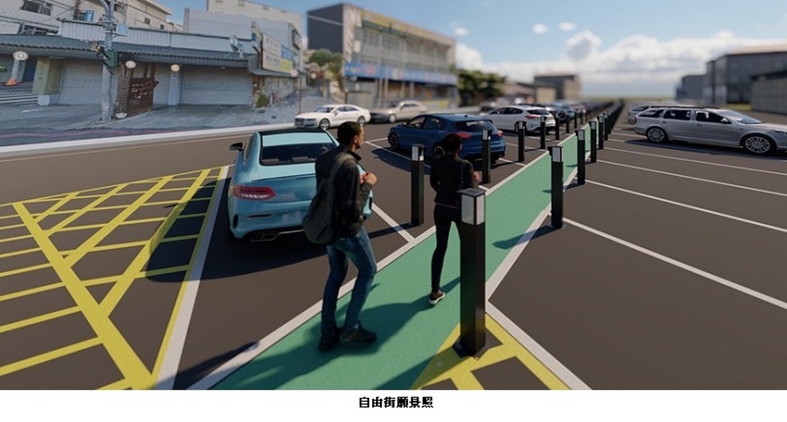 自由街路邊停車縣府趕工  提前端午連假供免費停車   後續將再升級成智慧停車示範場域