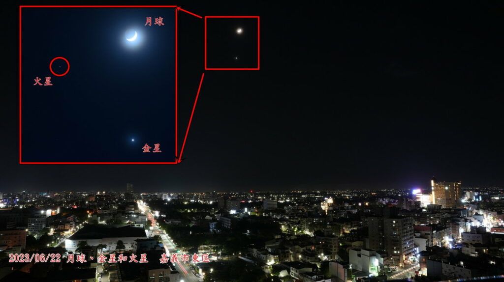 蘭潭國小紀錄下嘉義市夜空的啾咪美景
