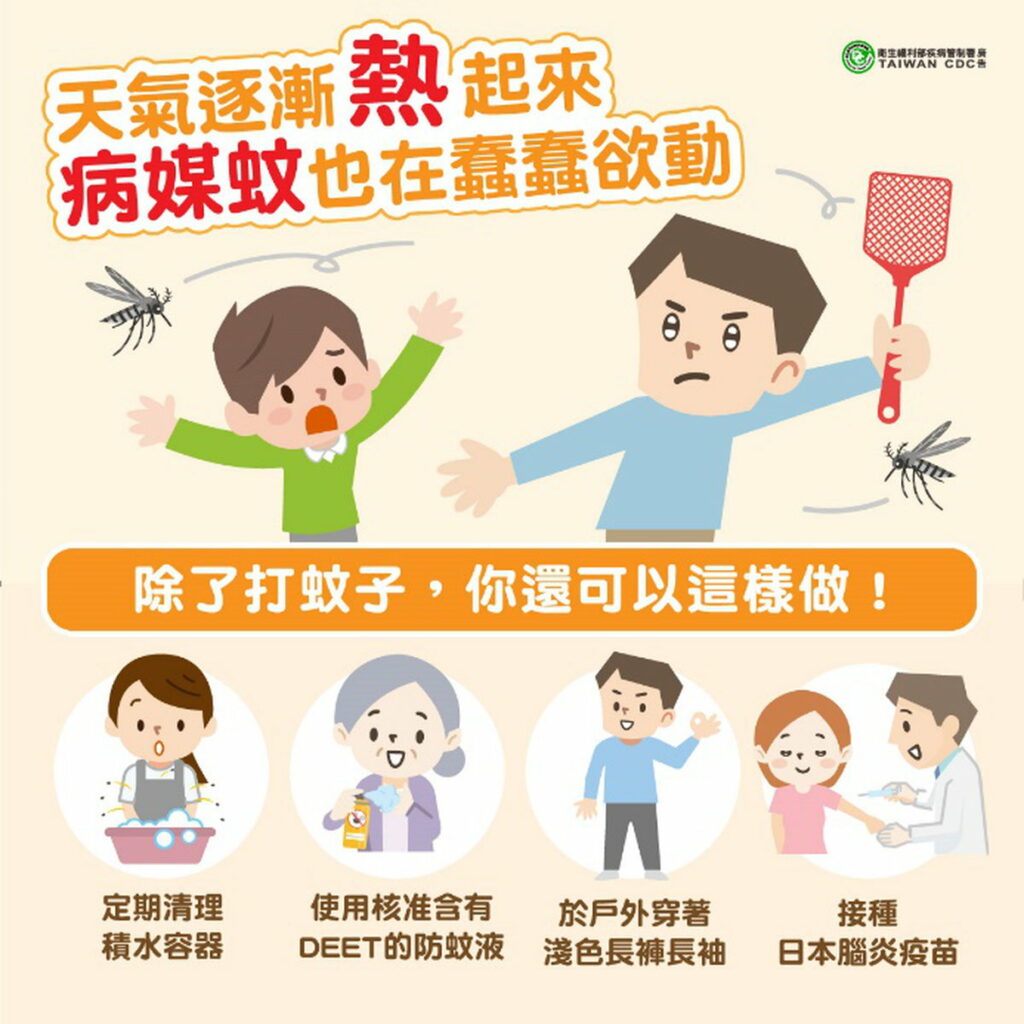 防範蚊蟲叮咬