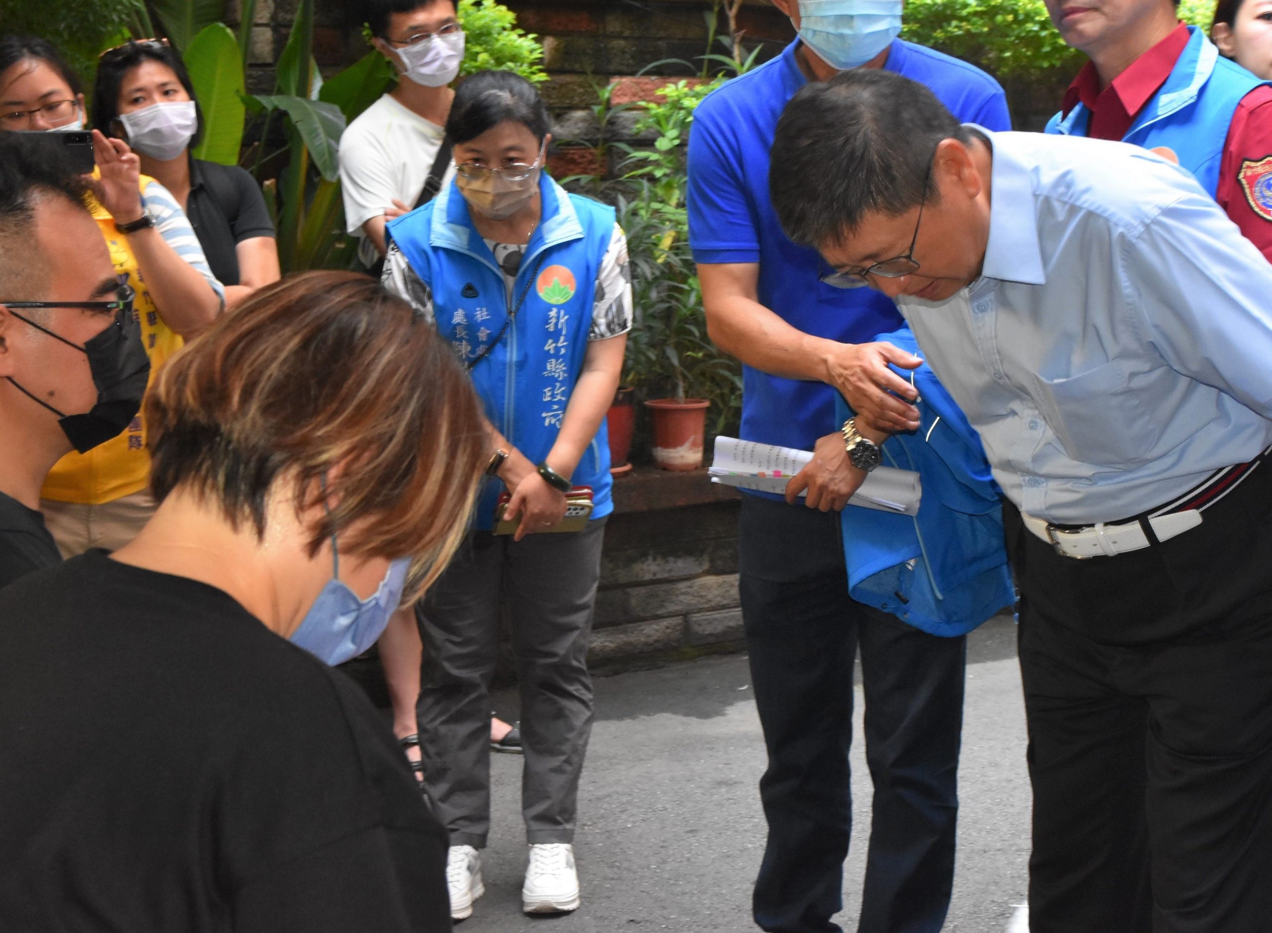 楊文科關心受災戶 承諾全力協助讓居民盡早返家