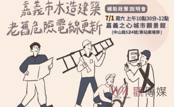 嘉義市首創補助老舊木屋電線更新 一戶最高6萬元補助100戶