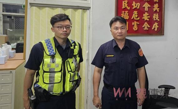 曳引車暗夜冒火花　巡邏警及時救援成功解危