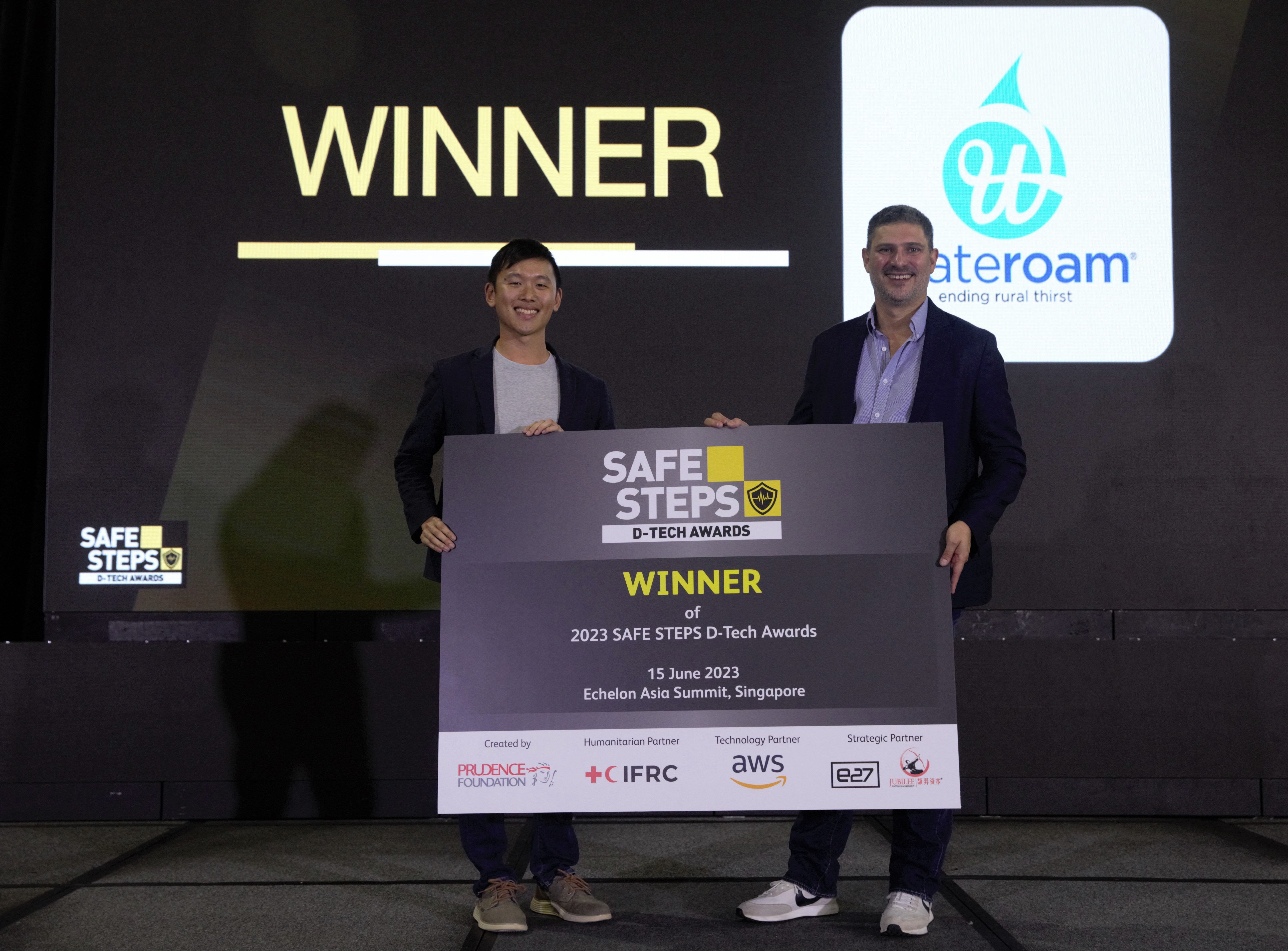 「SAFE STEPS抗災科技獎」的冠軍 Wateroam