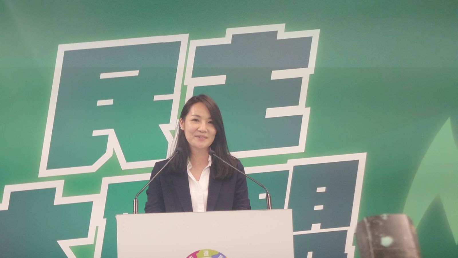 民進黨在新竹縣第一選區徵召詹紀緹參選立委，挑戰國民黨徐欣瑩。蘇聖怡攝