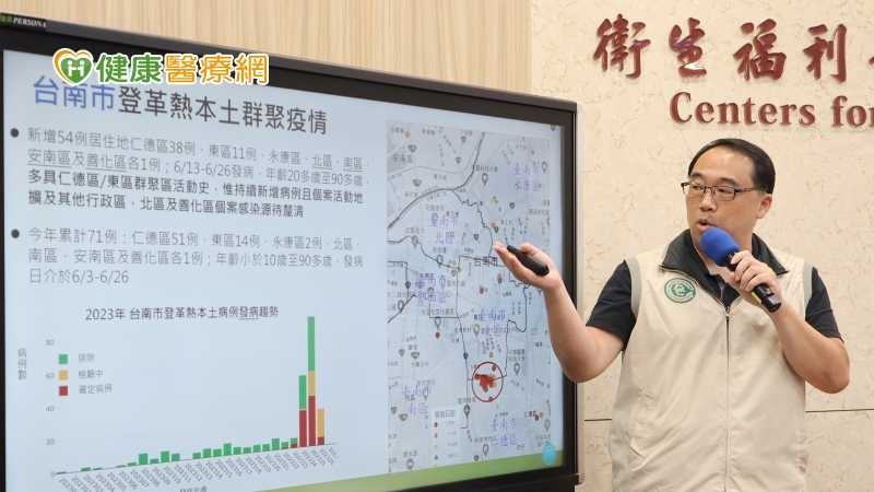 台南登革熱升溫!2熱區確診條件調整 羅一鈞示警3縣市、1族群風險最高