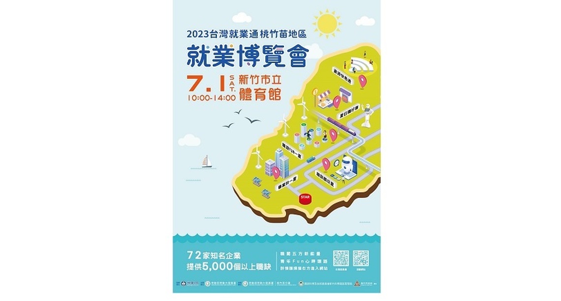 桃竹苗就業博覽會7/1登場 72家知名企業提供5000個就業機會