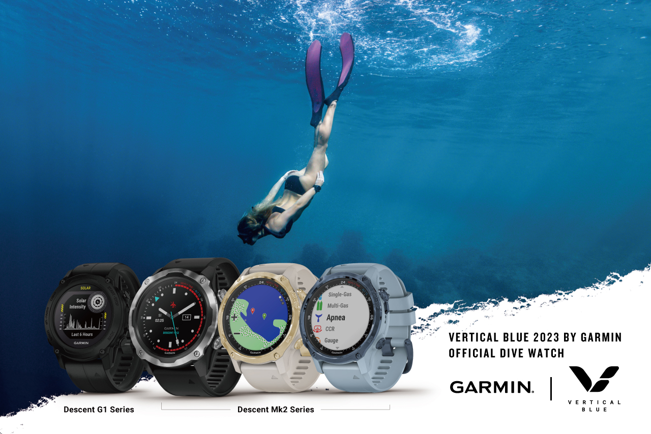 《看裝備》GARMIN 冠名贊助全球知名自由潛水賽事 2023 GARMIN 垂直藍洞邀請賽