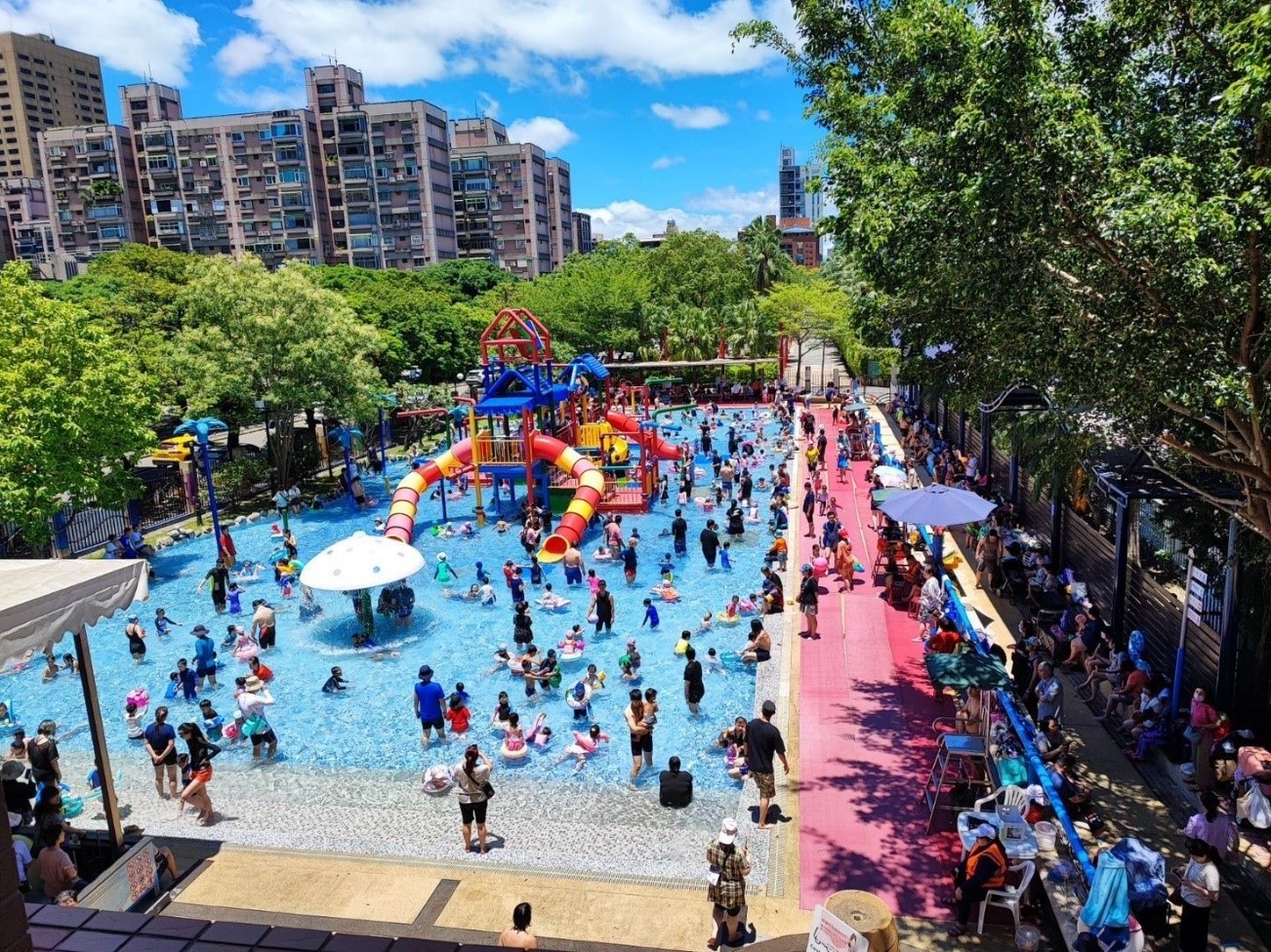 暑假玩水啦!台北親水節回歸 今明兩天免費入園 268 台北親水節今起登場。(北水處提供)