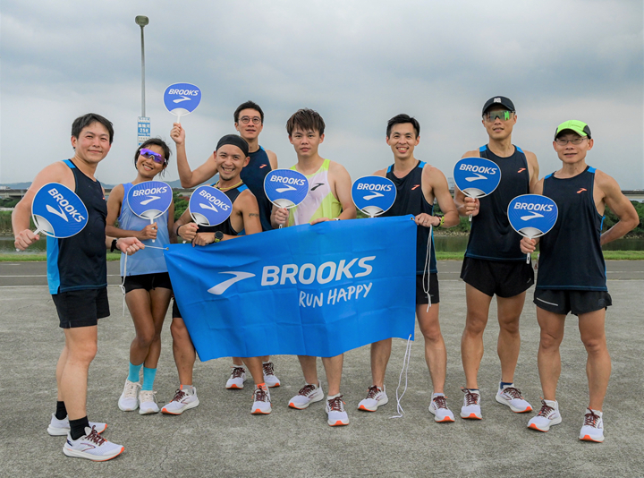 BROOKS邀請菁英跑者開箱試跑HYPERION,由小旋風鄭瑞竹總教練帶領法克雷特跑訓練