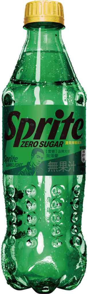 「雪碧」無糖X周湯豪限定版包裝_600毫升_參考售價NT$ 35(可口可樂公司提供)