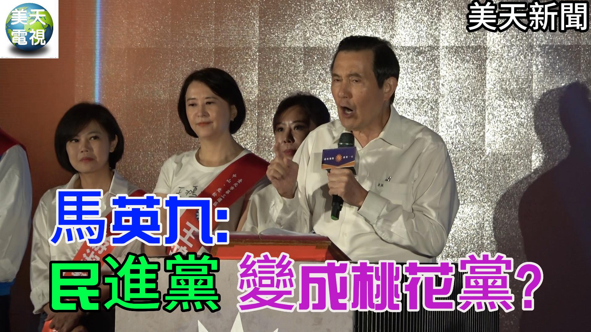 馬英九:民進黨變成桃花黨?