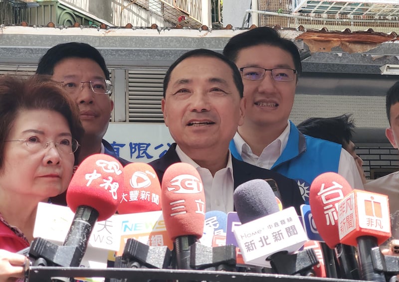 侯友宜表示,不反對兵役延長1年。中央社