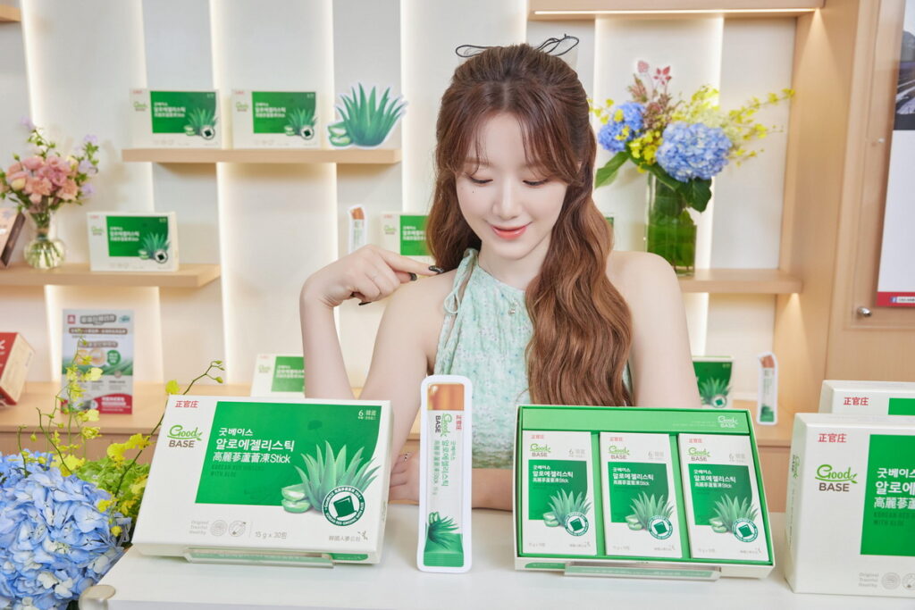 (G)I-DLE舒華代言正官庄「高麗蔘蘆薈凍Stick」,公開自己的透潤美妍養成術!