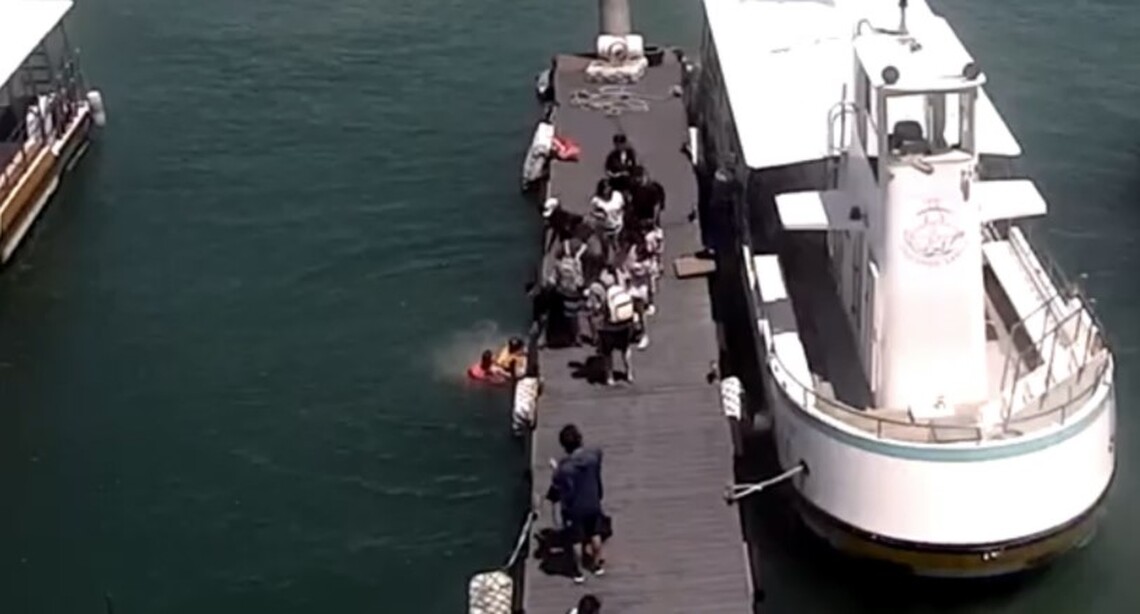 孩童不慎失足落海 海巡急救解危機